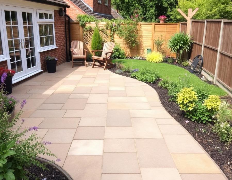 Completed patio in Cheltenham, Glos